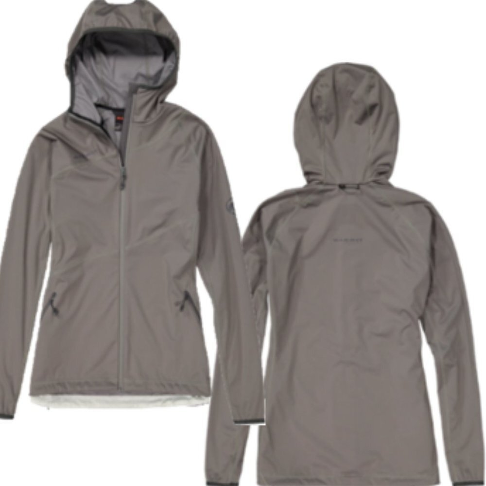 Mammut Lemah Hoody Midweight Softshell Full Zip Jacket -Gray - XS